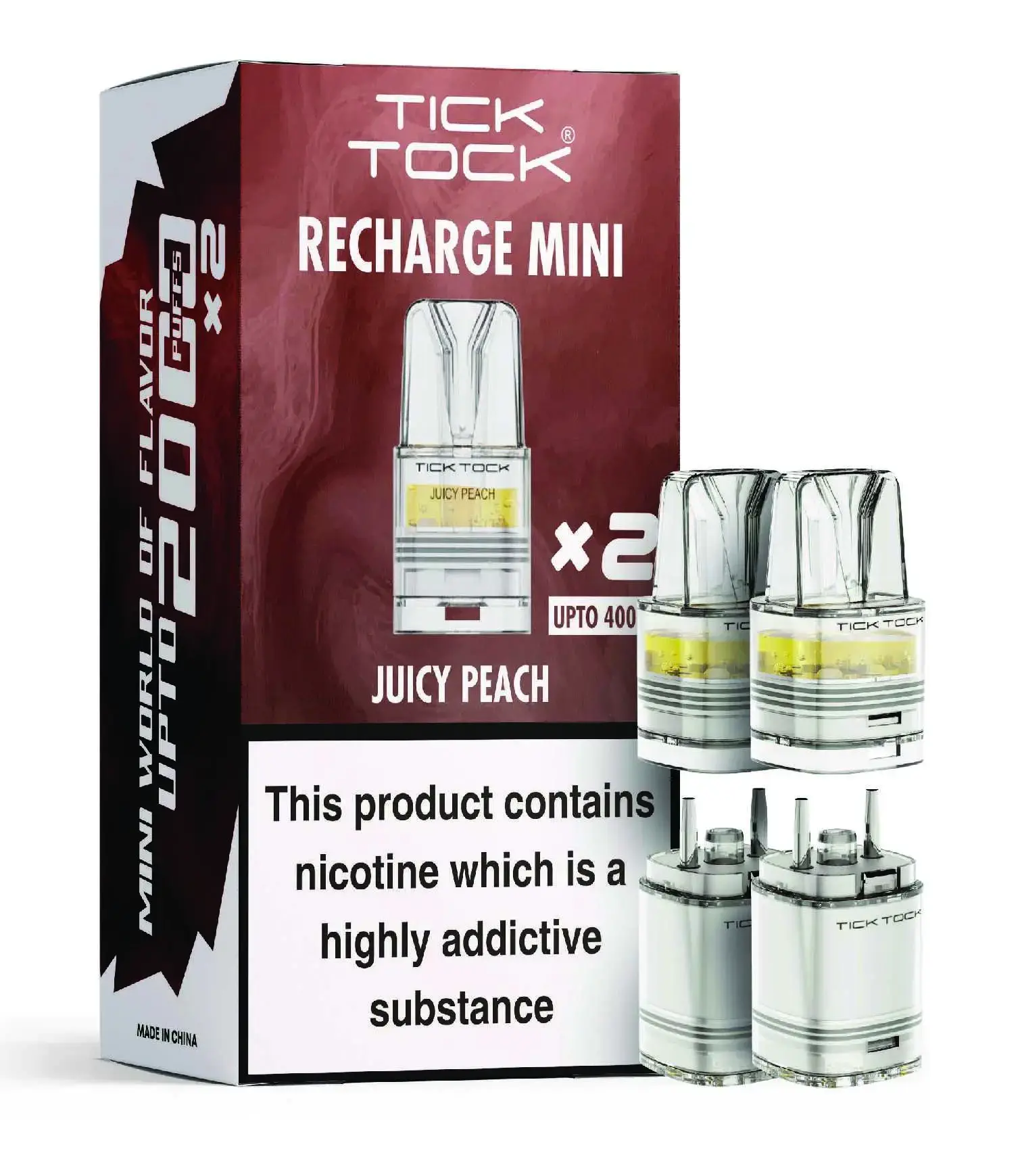 Juicy Peach Tick Tock Magic 8000 Prefilled Pods
